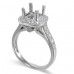 14K White Gold Diamond Ring Mounting