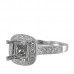 14K White Gold Diamond Ring Mounting