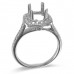 14K White Gold Diamond Ring Mounting