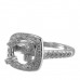 14K White Gold Diamond Ring Mounting