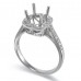 14K White Gold Diamond Ring Mounting