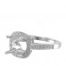 14K White Gold Diamond Ring Mounting