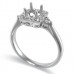 14K White Gold Diamond Ring Mounting