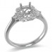 14K White Gold Diamond Ring Mounting