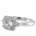 14K White Gold Diamond Ring Mounting