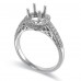 14K White Gold Diamond Ring Mounting