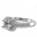 14K White Gold Diamond Ring Mounting