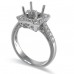 14K White Gold Diamond Ring Mounting