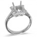 14K White Gold Diamond Ring Mounting