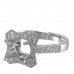 14K White Gold Diamond Ring Mounting