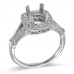 14K White Gold Diamond Ring Mounting