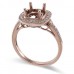 14K Rose Gold Diamond Ring Mounting