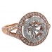 14K Rose & White Gold Diamond Ring Mounting