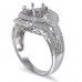 14K White Gold Diamond Ring Mounting