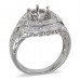 14K White Gold Diamond Ring Mounting