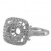 14K White Gold Diamond Ring Mounting