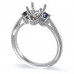 14K White Gold Diamond Ring Mounting