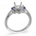 14K White Gold Diamond Ring Mounting