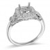 14K White Gold Diamond Ring Mounting