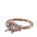 14K Rose & White Gold Diamond Ring Mounting