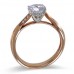 14K Rose & White Gold Diamond Ring Mounting