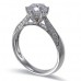 14K White Gold Diamond Ring Mounting