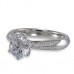 14K White Gold Diamond Ring Mounting