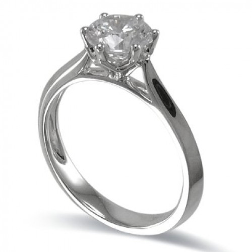 14K White Gold Diamond Ring Mounting