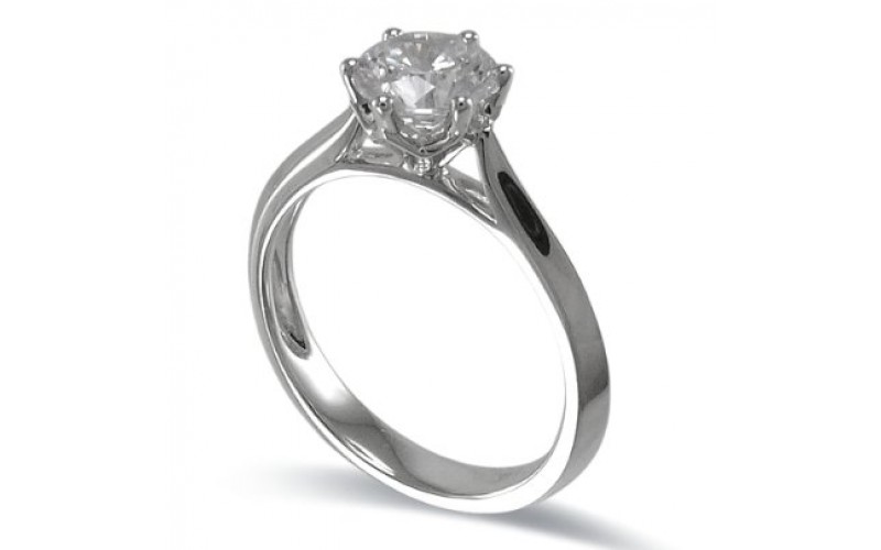 14K White Gold Diamond Ring Mounting