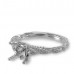 14K White Gold Diamond Ring Mounting