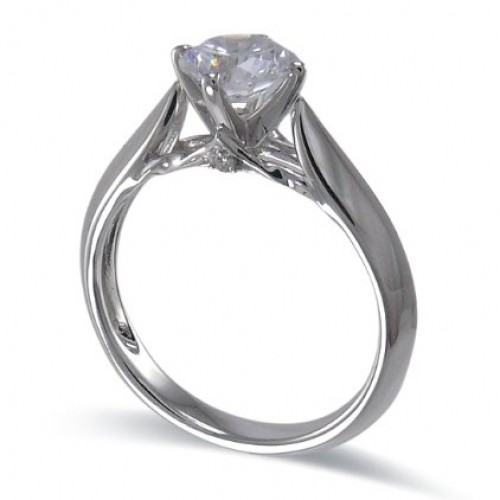 14K White Gold Diamond Ring Mounting