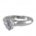 14K White Gold Diamond Ring Mounting