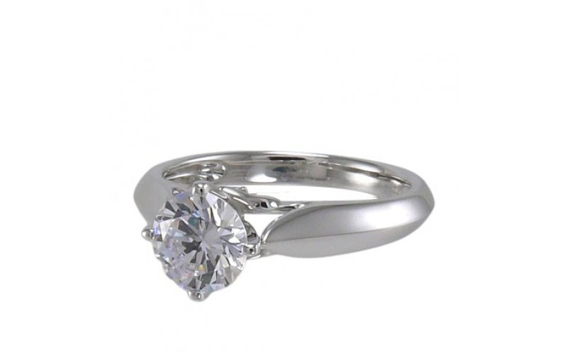 14K White Gold Diamond Ring Mounting