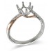 14K Rose & White Gold Diamond Ring Mounting