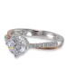 14K Rose & White Gold Diamond Ring Mounting