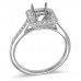 14K White Gold Diamond Ring Mounting