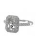 14K White Gold Diamond Ring Mounting