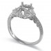 14K White Gold Diamond Ring Mounting