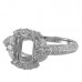 14K White Gold Diamond Ring Mounting