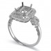 14K White Gold Diamond Ring Mounting