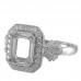 14K White Gold Diamond Ring Mounting