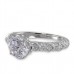 14K White Gold Diamond Ring Mounting