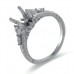 14K White Gold Diamond Ring Mounting