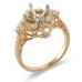 14K Yellow & White Gold Diamond Ring Mounting