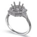 14K White Gold Diamond Ring Mounting