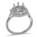 14K White Gold Diamond Ring Mounting