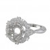 14K White Gold Diamond Ring Mounting