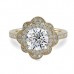 14K Yellow & White Gold Diamond Ring Mounting