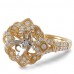 14K Yellow & White Gold Diamond Ring Mounting