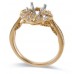 14K Yellow & White Gold Diamond Ring Mounting